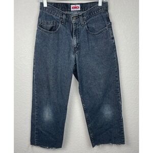 Levi's 555 Big Jeans Student Size 28x30 Blue Grunge Skater Vintage USA Read